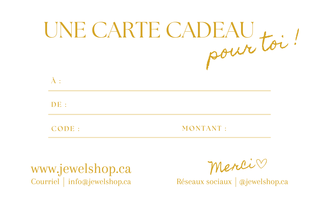 Carte cadeau Jewelshop