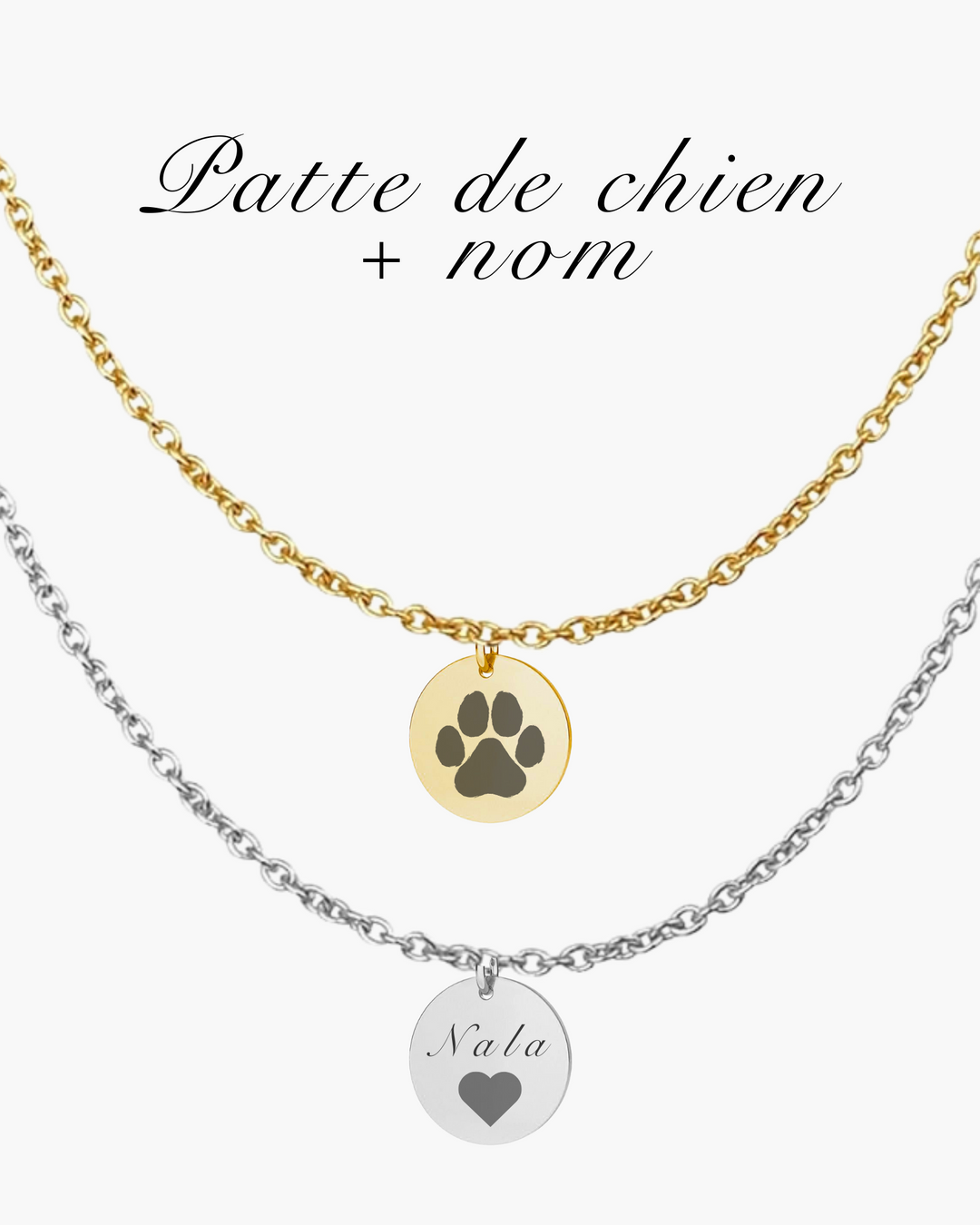 Gravure - Patte d'animal + nom