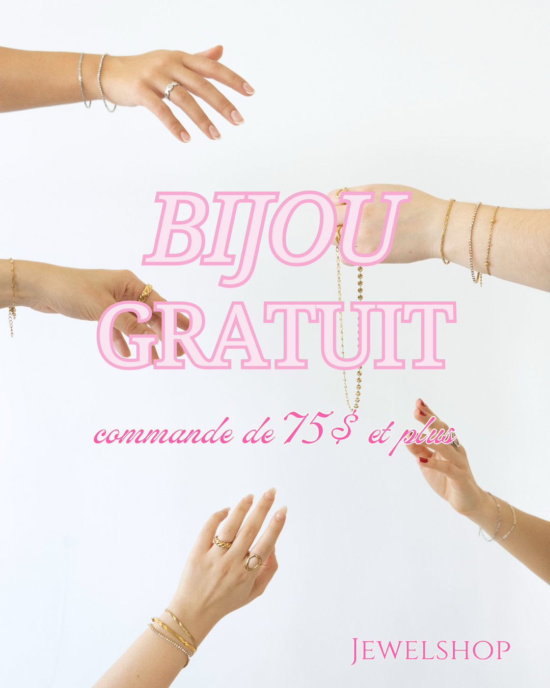 Bijou gratuit 💝 (Panier de 75$ & +)