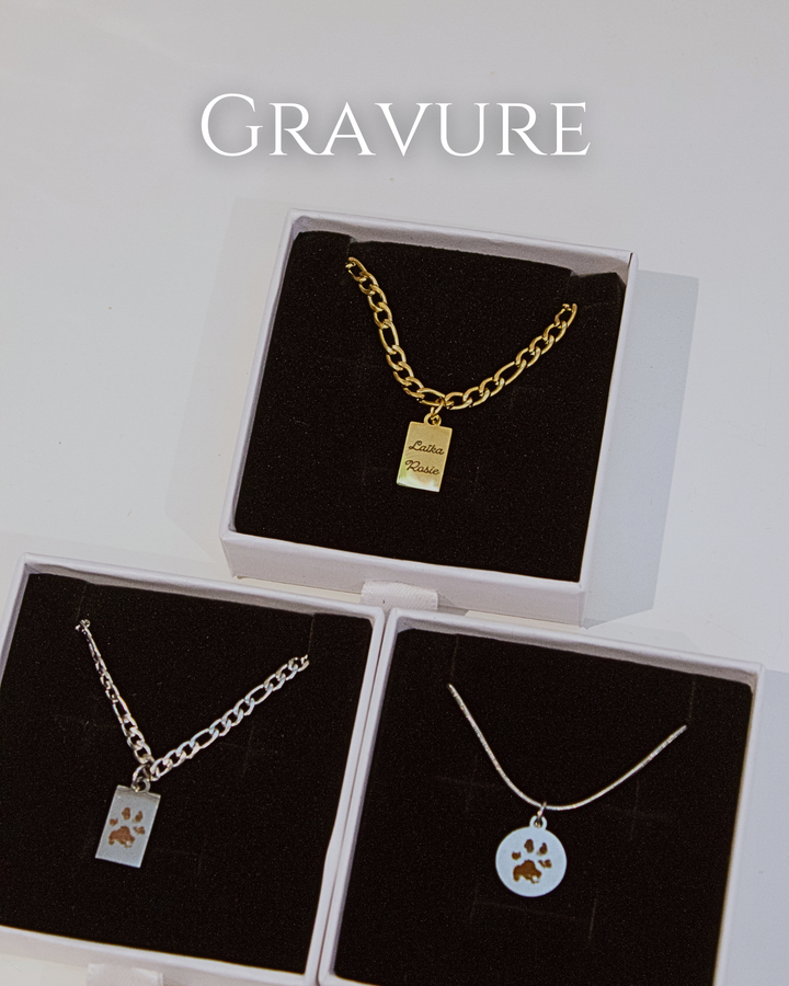 Gravure personnalisée - Collier