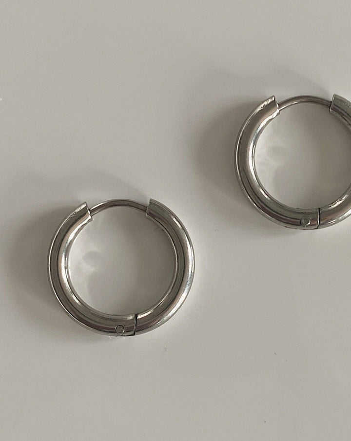 Silver Hoops