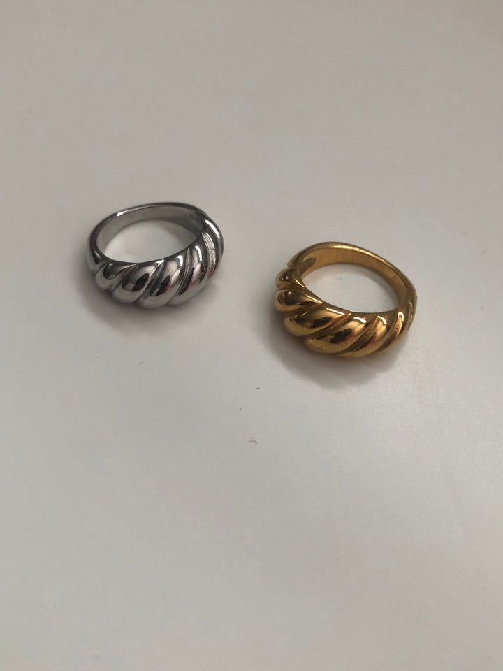 Gold Crescent Ring