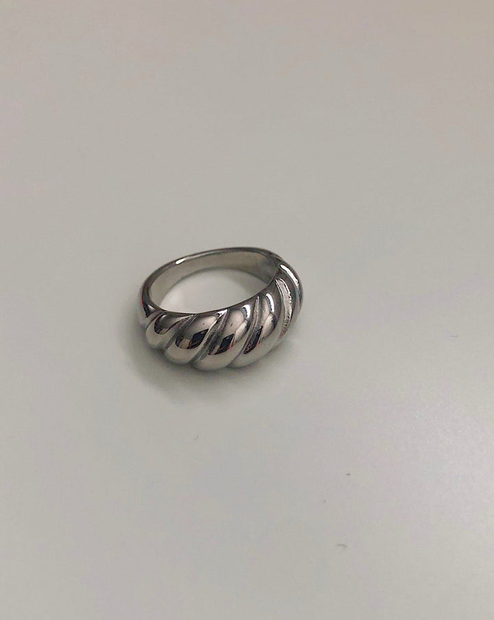 Silver Crescent Ring