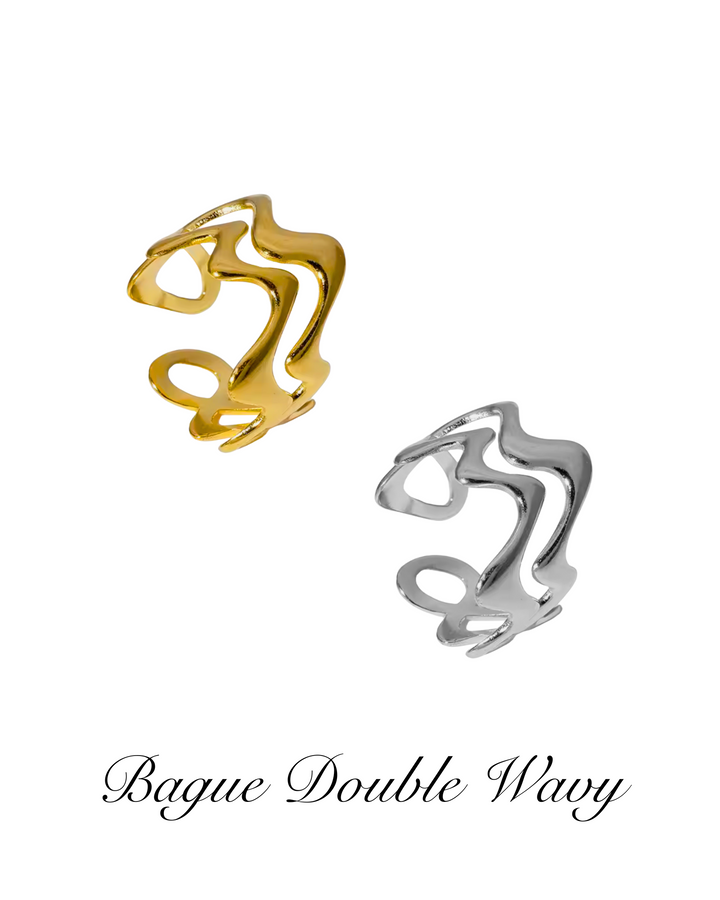 Bague Double Wavy