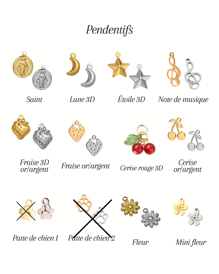 Bar à charms - Collier de breloques