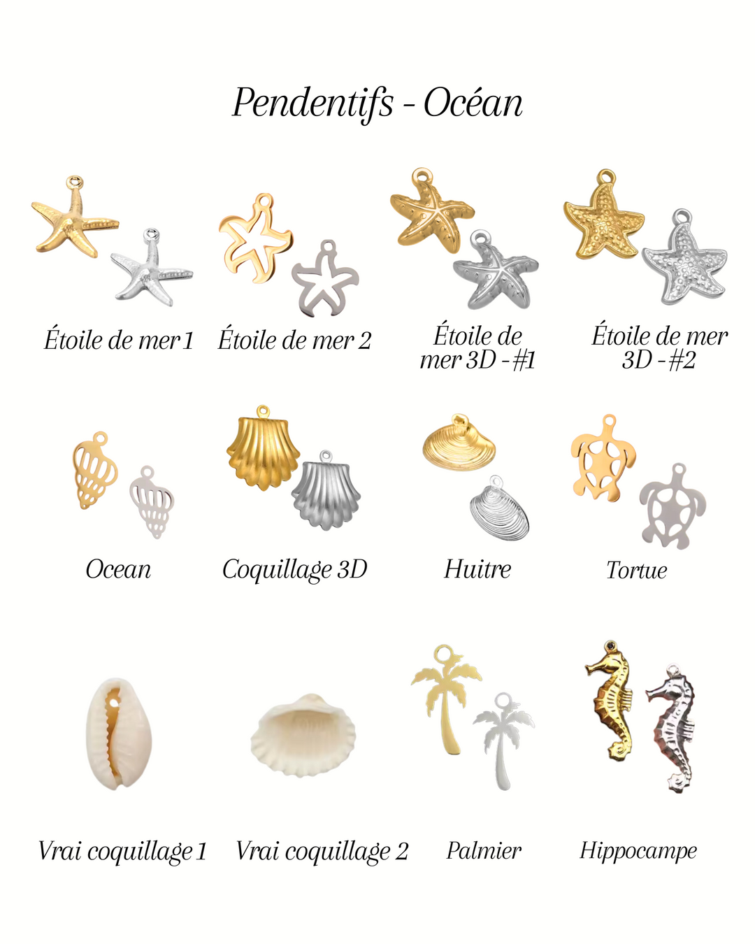 Bar à charms - Boucles d'oreilles