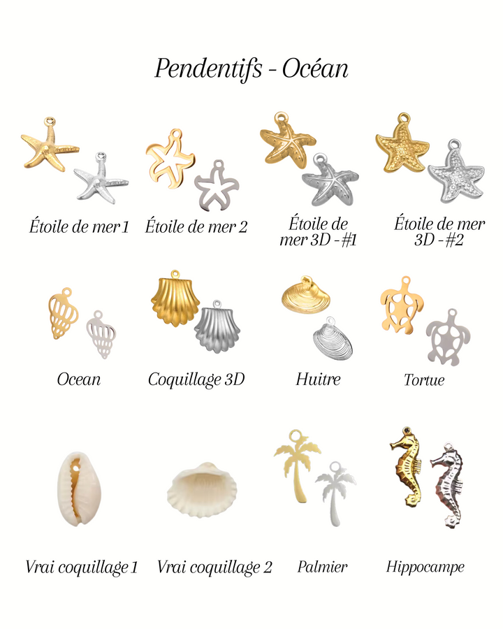 Bar à charms - Boucles d'oreilles