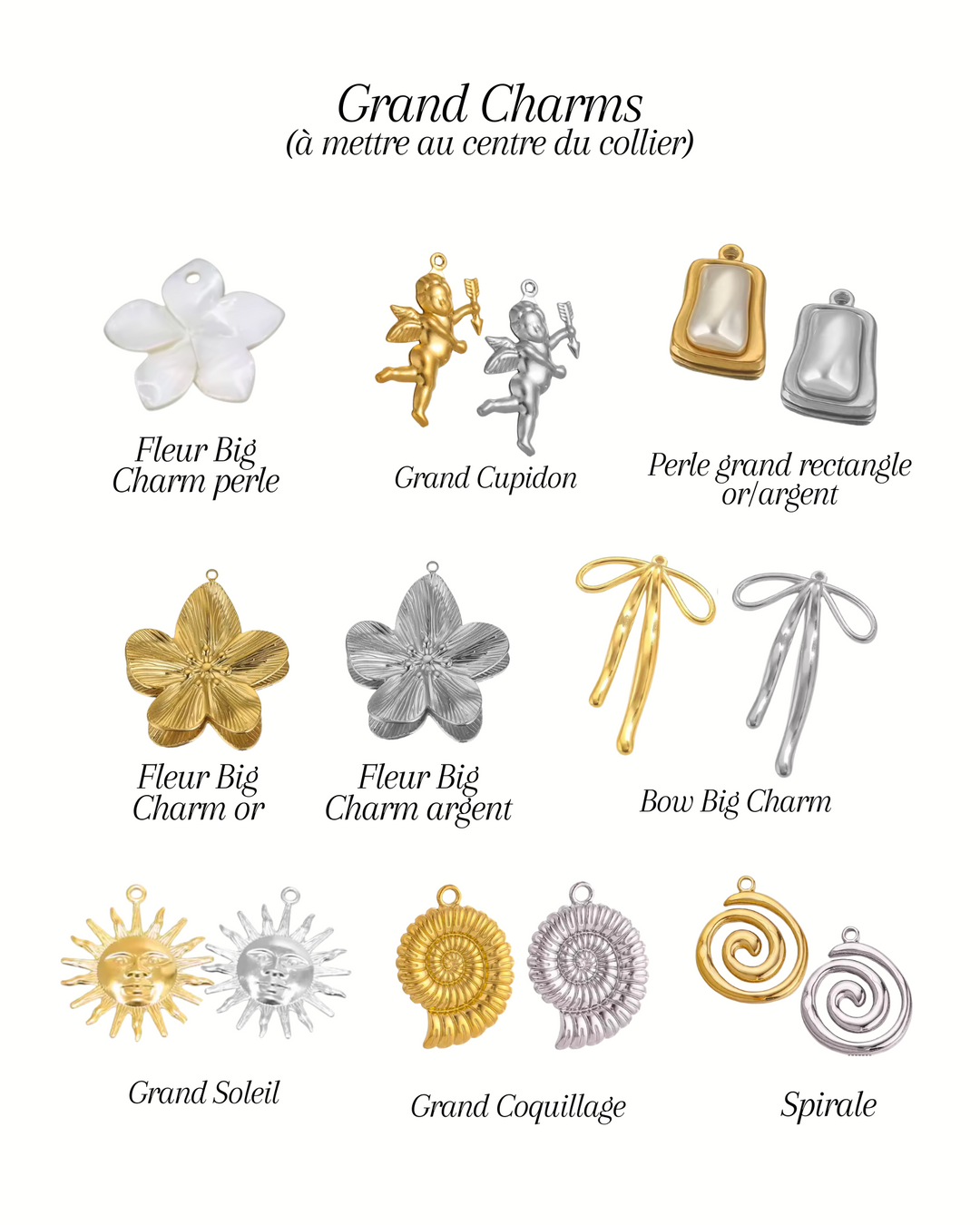Bar à charms - Collier de breloques
