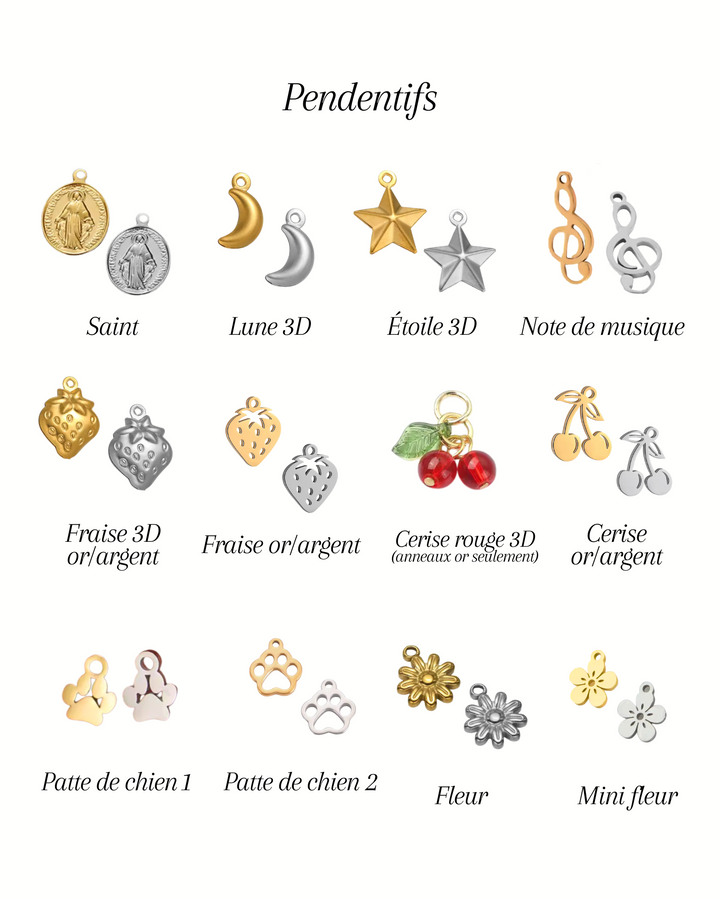 Bar à charms - Boucles d'oreilles