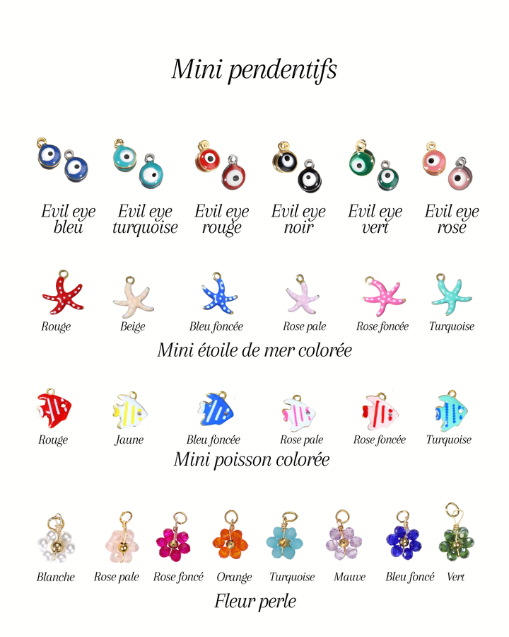 Collier anneau à breloques