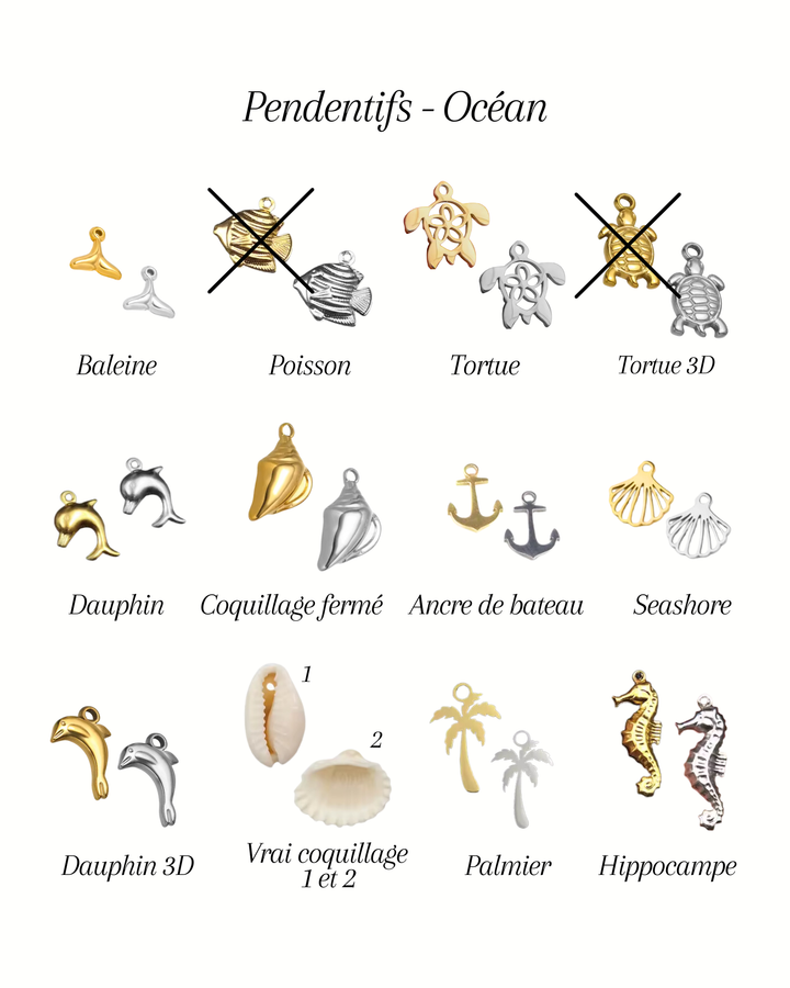 Boucles d'oreilles à breloques