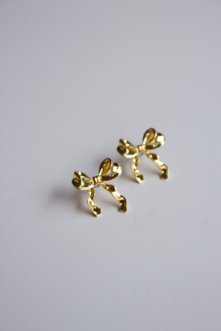 Gold Bow earrings