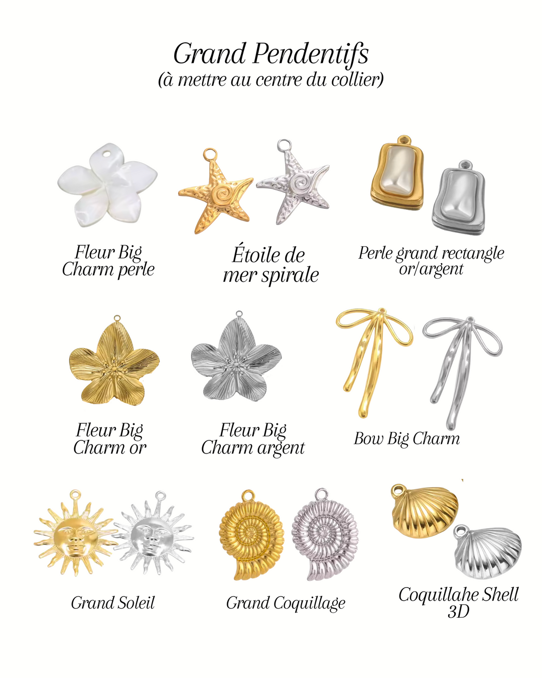 Bar à charms - Boucles d'oreilles