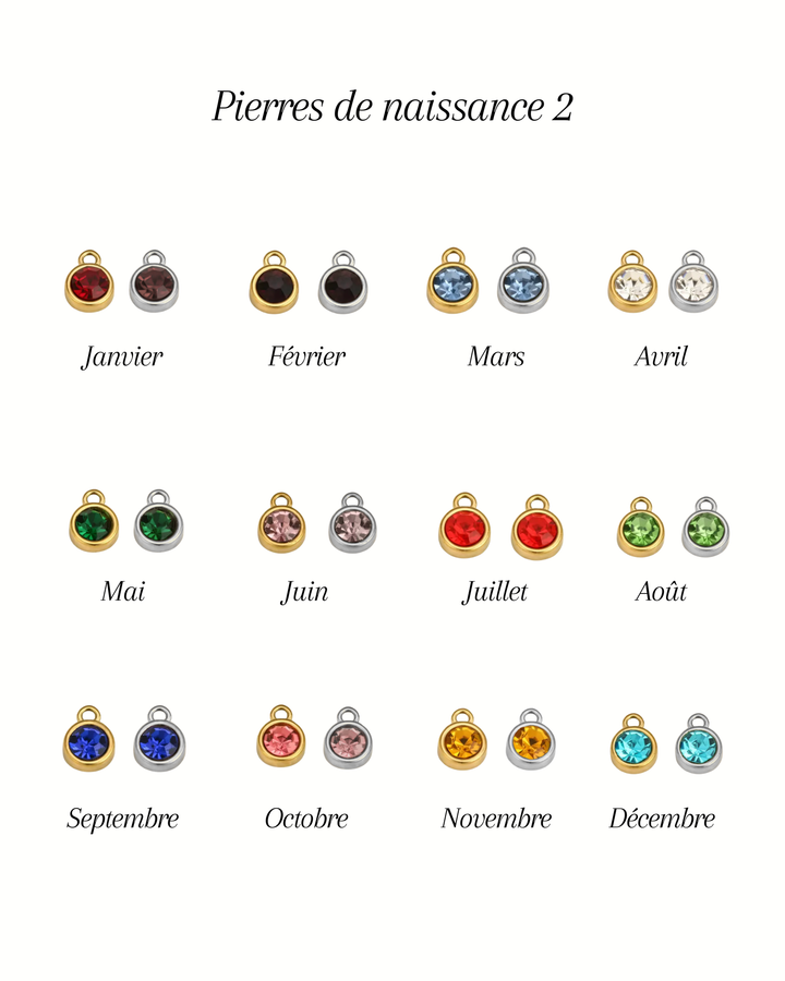 Collier anneau à breloques