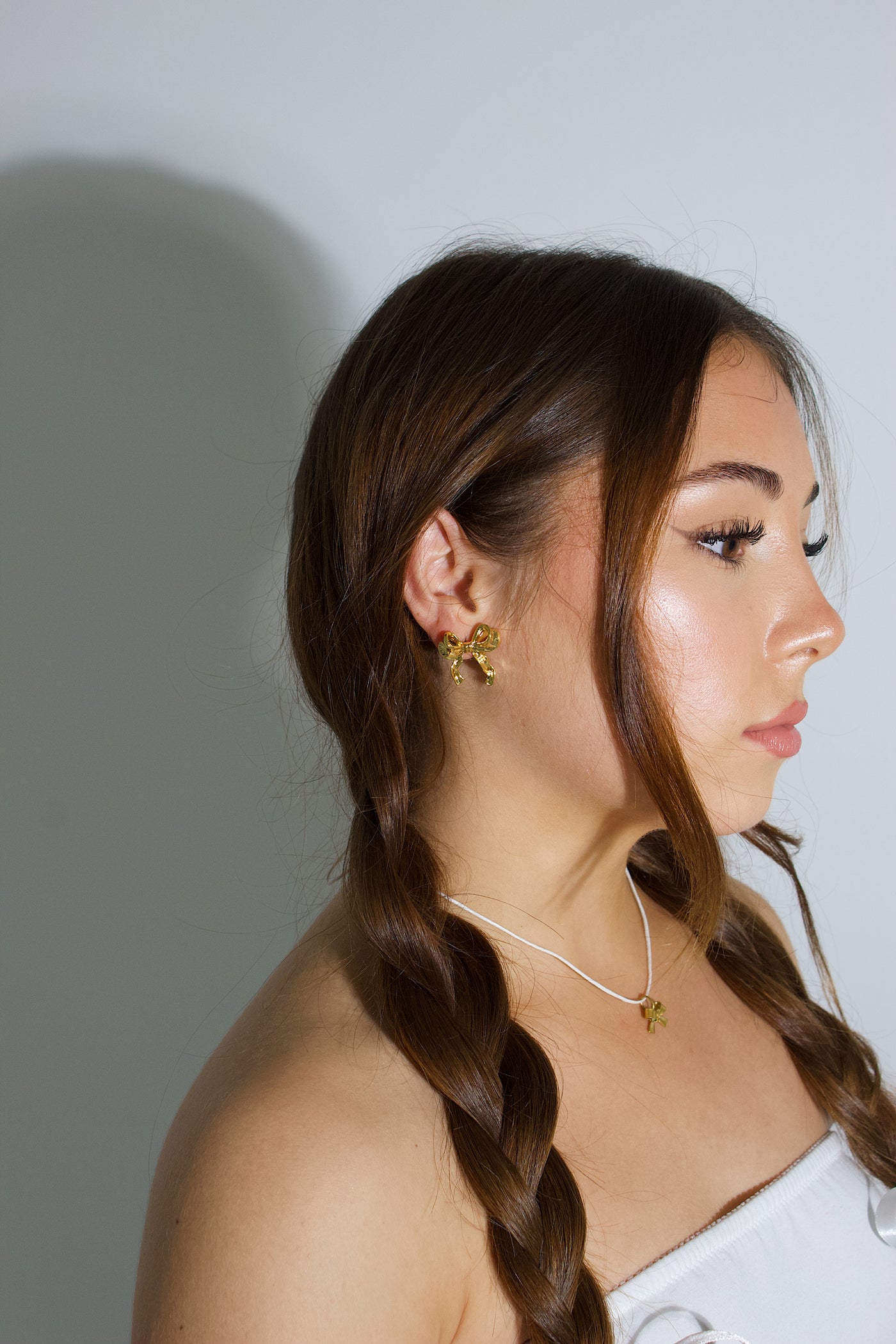 Gold Bow earrings