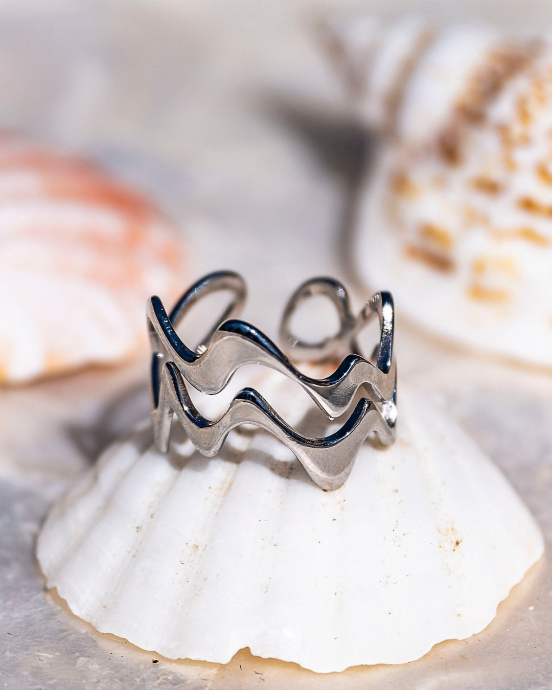 Bague Double Wavy