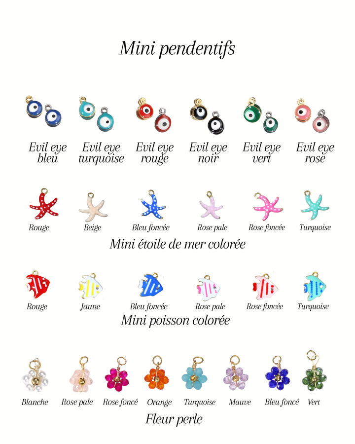 Collier anneau à breloques