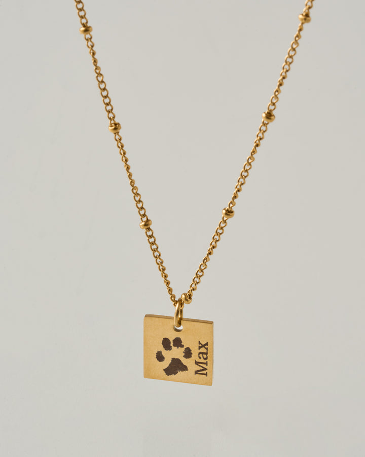 Gravure - Patte d'animal + nom