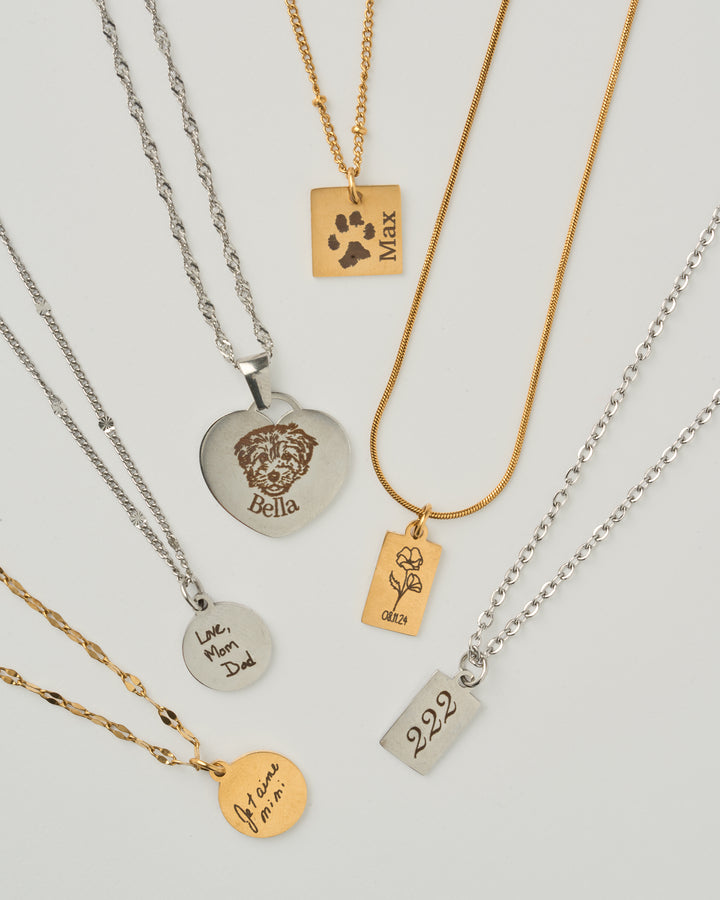 Gravure personnalisée - Collier