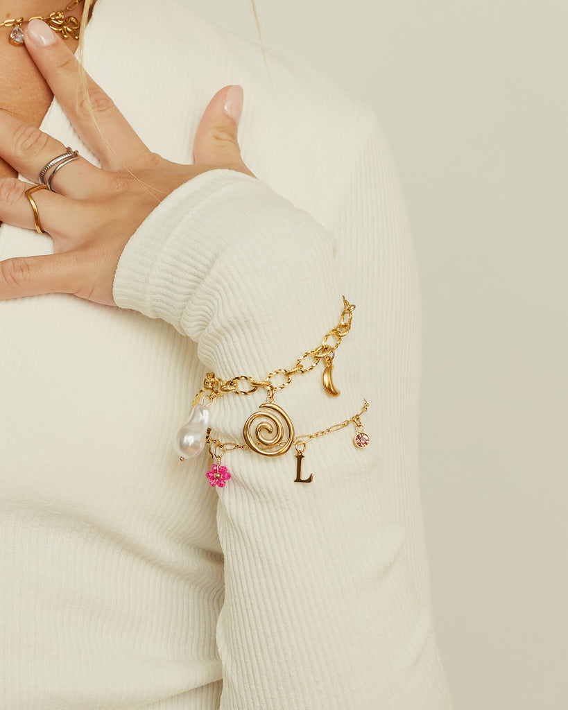 Bracelet Lancaster Avec Breloques - Occasion - Style Bijou Porté