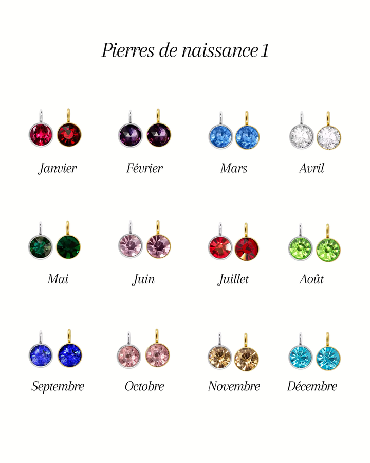Collier anneau à breloques
