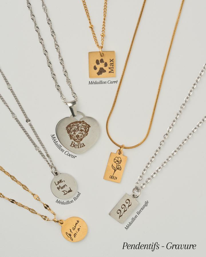 Gravure personnalisée - Collier
