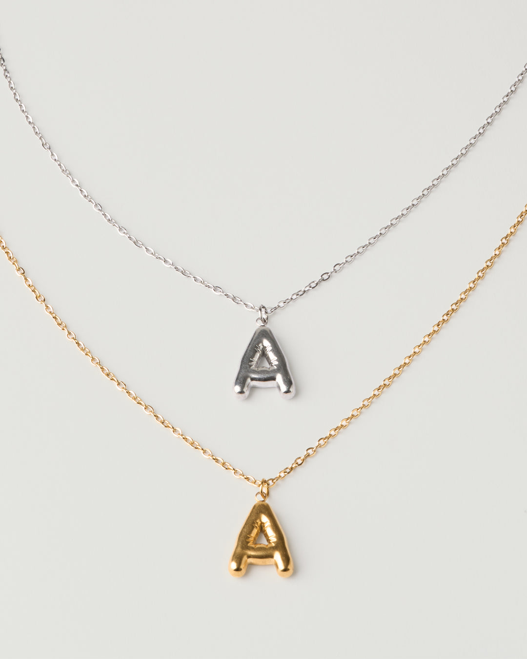 Collier Initiale Bulle