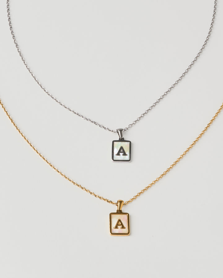 Seashell Initial Necklace
