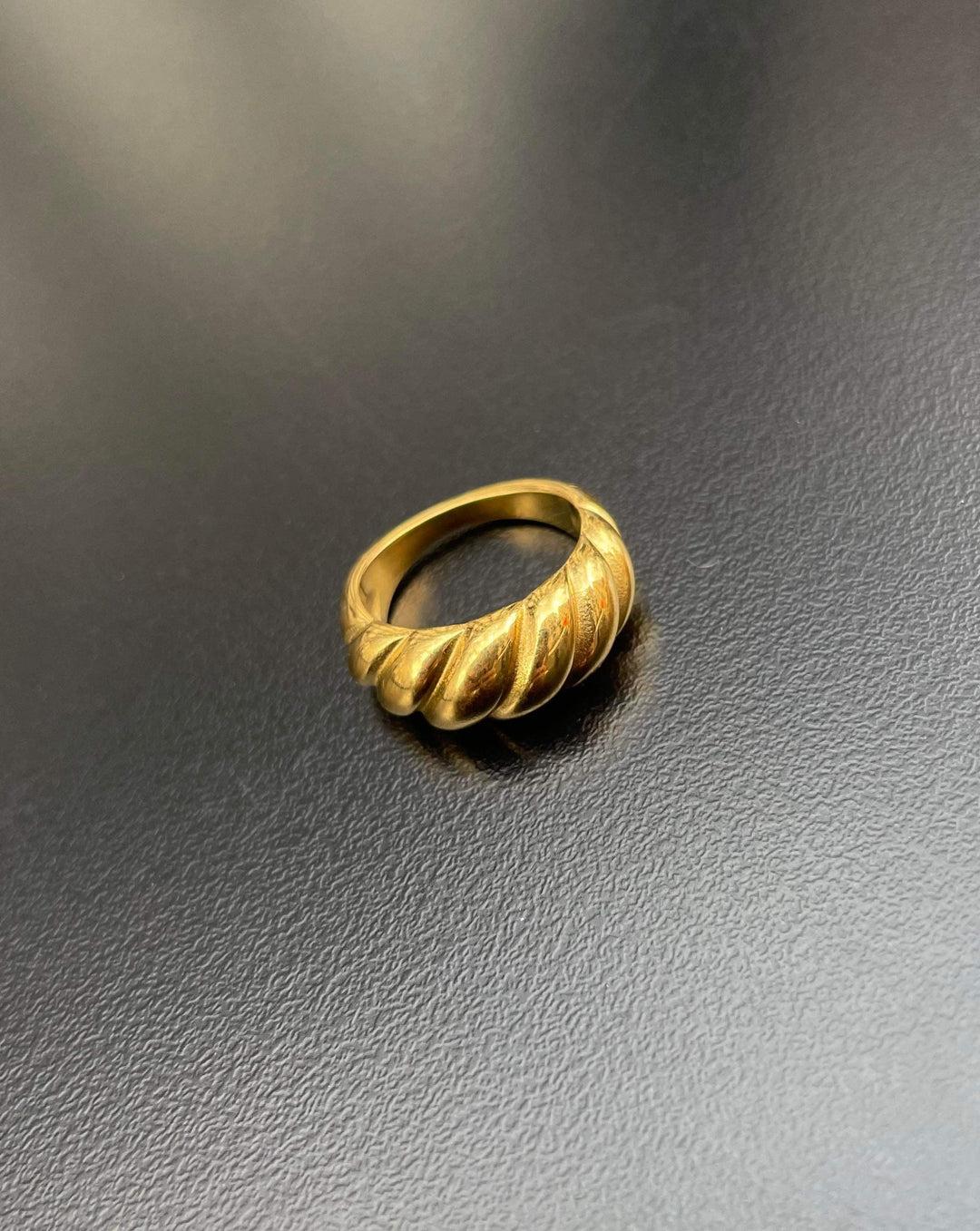 Gold Crescent Ring