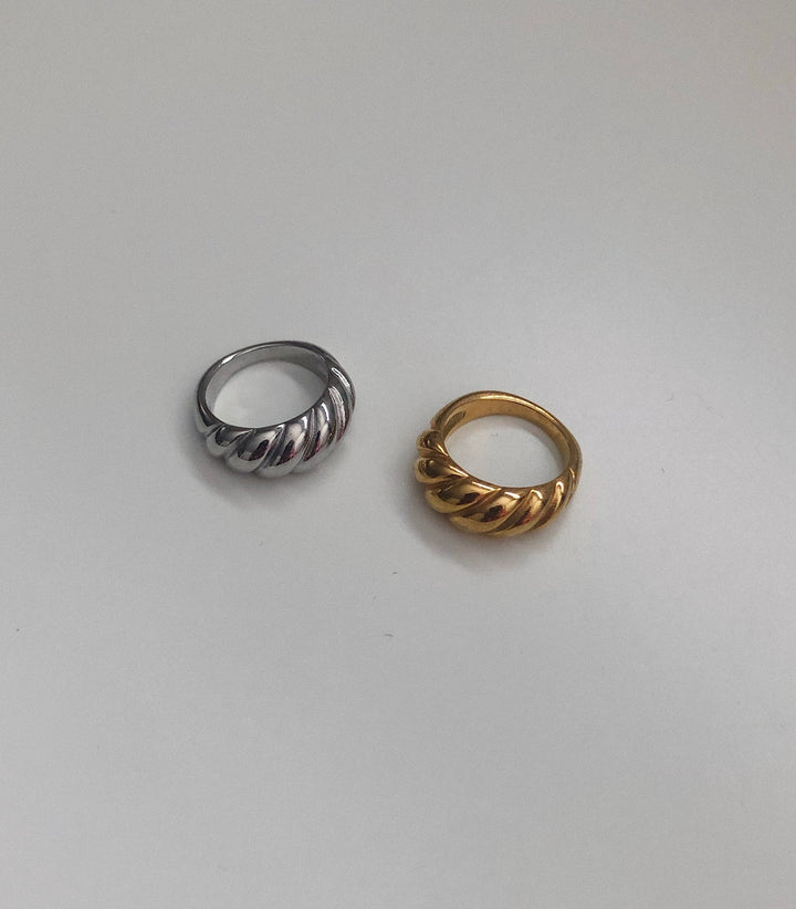 Gold Crescent Ring