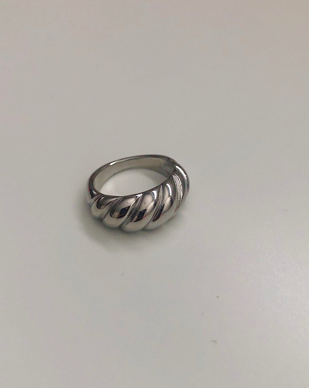 Silver Crescent Ring