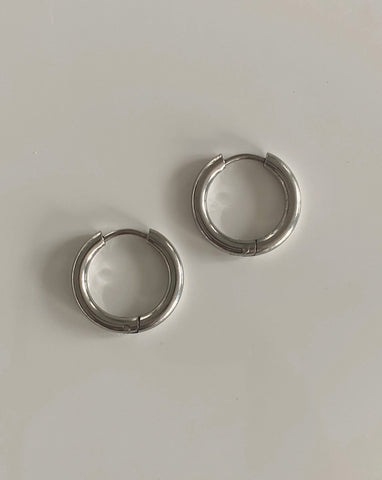 Silver Hoops